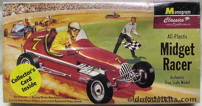 Monogram 1/24 Midget Racer Offenhauser, 85-0001 plastic model kit